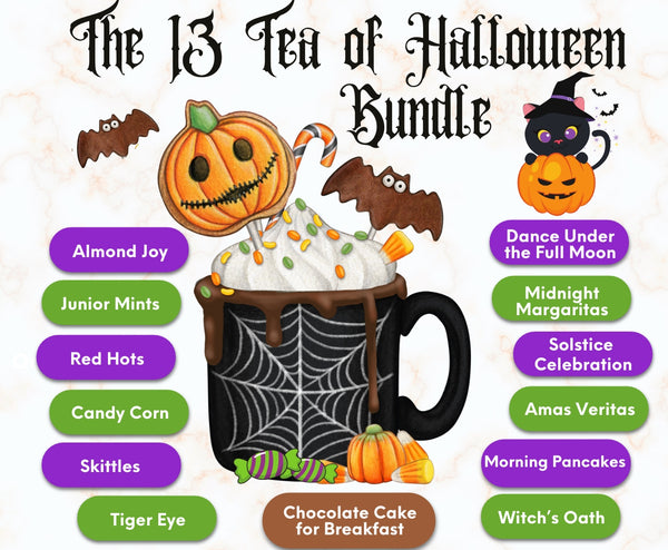 13 Halloween themed loose-leaf tea
