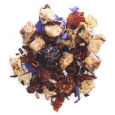 honeybush loose-leaf tea with blueberries and maple taste