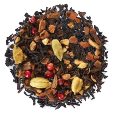 Burned at the Stake Black Loose Leaf Tea product photo from Sub Rosa Tea's 13 Tea of Halloween collection.