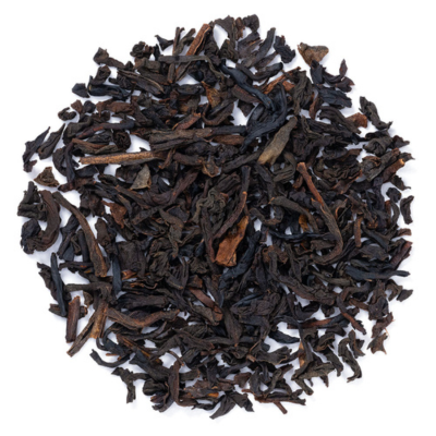 Candlelit Custard Black Loose Leaf Tea product photo from Sub Rosa Tea's 13 Tea of Halloween collection.