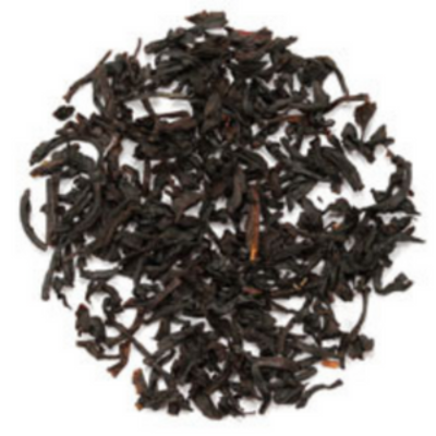 black tea, caramel, cocoa nibs, chicory, dark chocolate chips, cocoa, vanilla, cornflowers