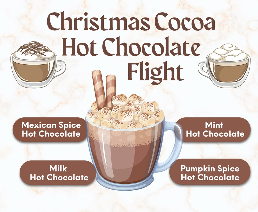 Christmas Cocoa Hot Chocolate Flight of 4