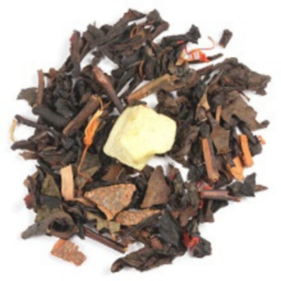 oolong tea, cinnamon, apple, cocoa nibs, caramel, hazelnut, chestnut, cardamom, maple, cloves, cream, safflower, marigolds, cornflower