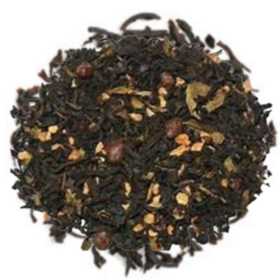 Black tea leaves with a mocha, cream, and coffee taste