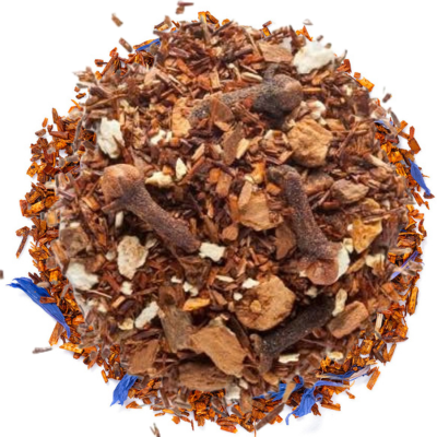 Moonlit Mischief Caffeine Free Herbal Loose Leaf Tea product photo from Sub Rosa Tea's 13 Tea of Halloween collection.