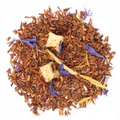 red rooibos tea with caramel, hazelnut and chestnut flavors