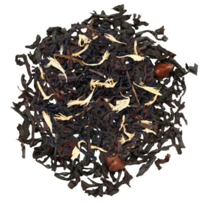 Chocolate, caramel, creamy, Christmas Holiday black loose-leaf tea