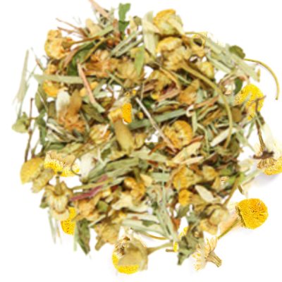 The Garden Gate Caffeine Free Herbal Loose Leaf Tea product photo from Sub Rosa Tea's 13 Tea of Halloween collection.