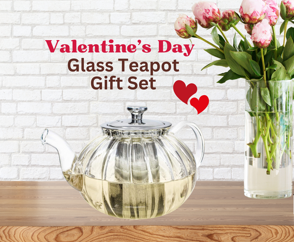 Valentine's Day Glass Teapot Combo Pack