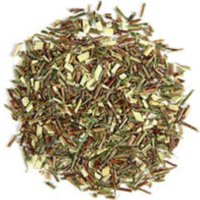 green and red rooibos tea with white chocolate and peppermint